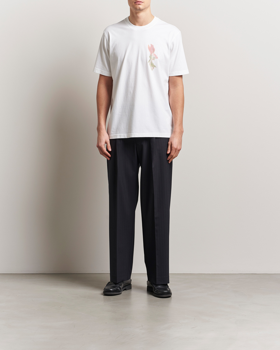 Herren | T-Shirts | NN07 | Adam Printed Crew Neck T-Shirt White