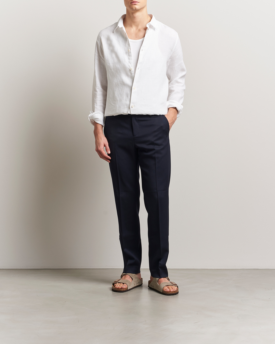 Herren | Hemden | NN07 | Enzo Linen Shirt White