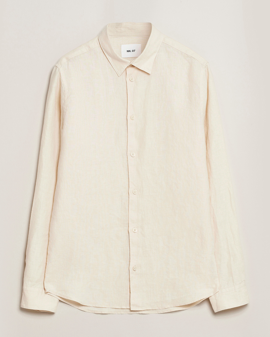 Herren | Hemden | NN07 | Enzo Linen Shirt Ecru