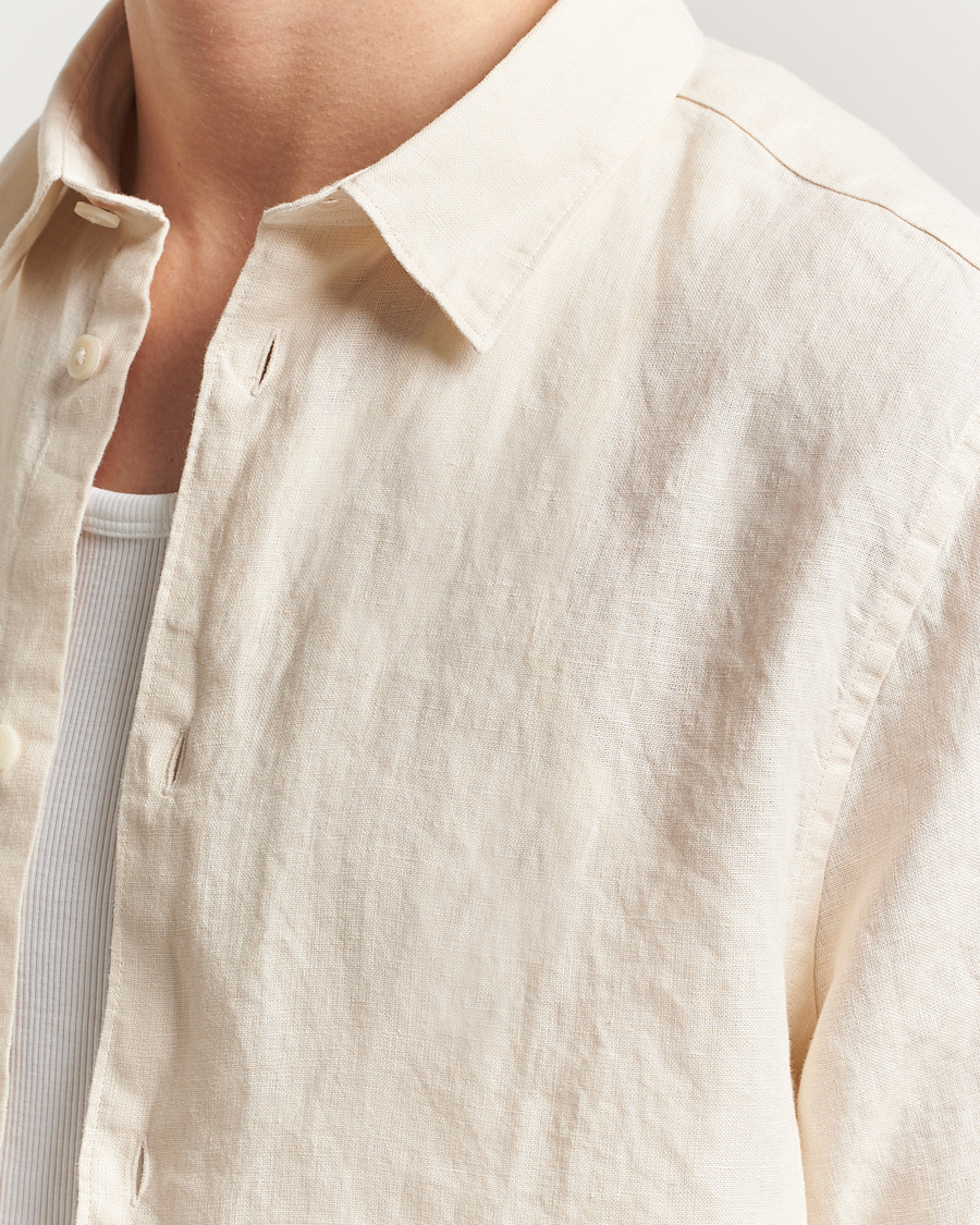 Herren | Hemden | NN07 | Enzo Linen Shirt Ecru