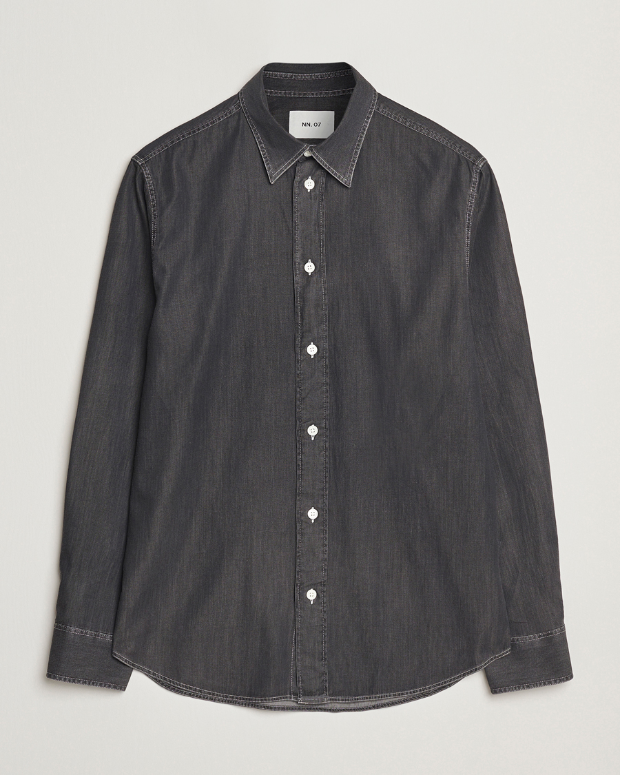Herren | Neue Produktbilder | NN07 | Colby Denim Shirt Washed Grey