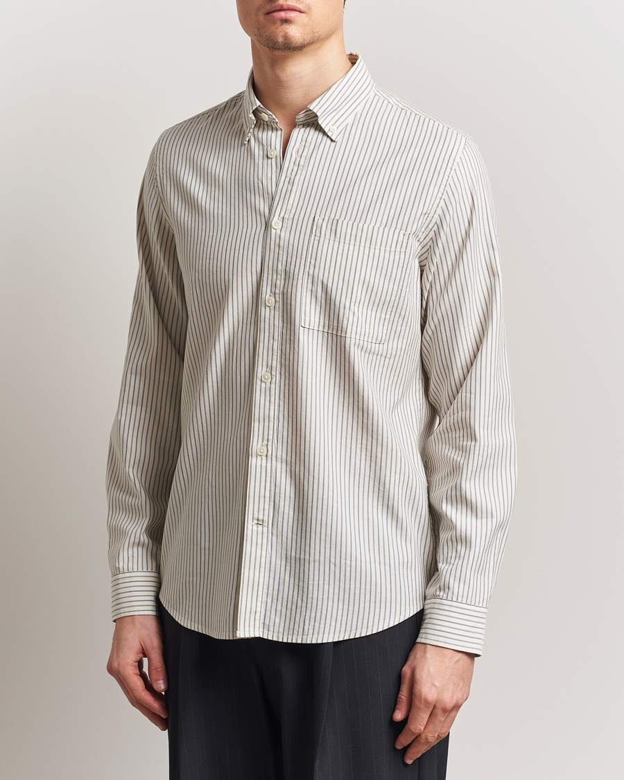 Herren | Hemden | NN07 | Arne Tencel Shirt Sea Stripe