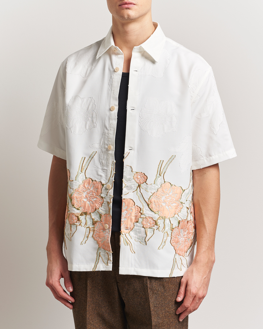 Herren | Hemden | NN07 | Freddy Flower Short Sleeve Shirt White Multi