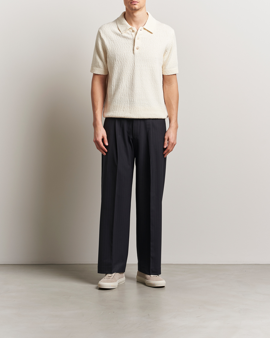 Herren | Poloshirts | NN07 | Randy Knitted Polo Ecru