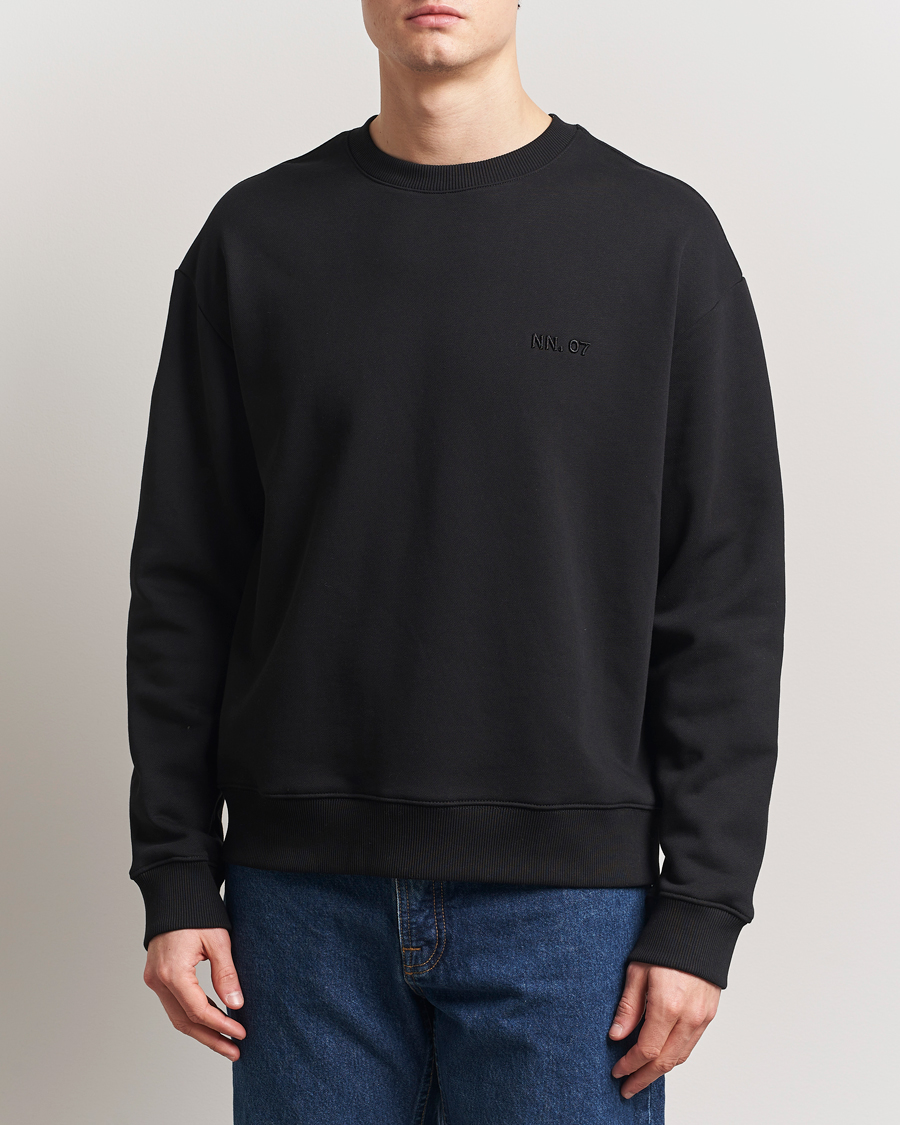 Herren | Pullover | NN07 | David Crew Neck Sweatshirt Black