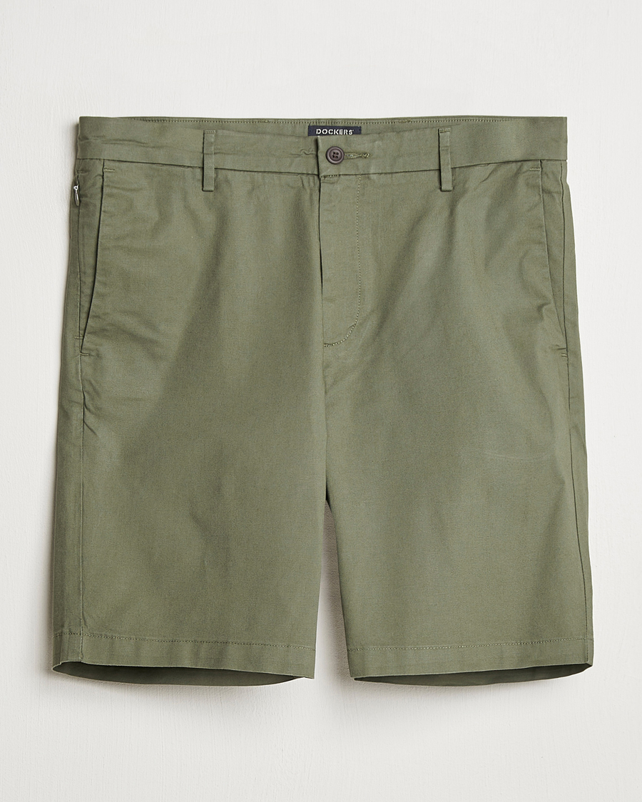 Herren | Shorts | Dockers | Slim Cotton/Linen Shorts Teal Leaf