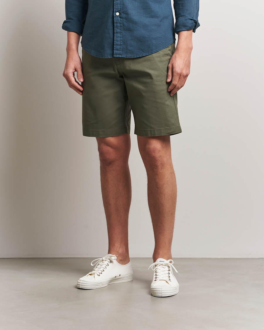 Herren | Shorts | Dockers | Slim Cotton/Linen Shorts Teal Leaf