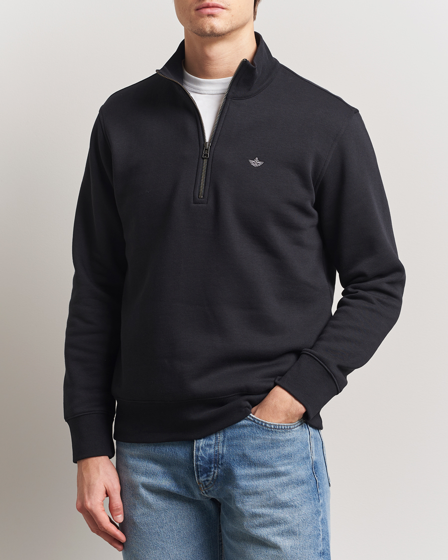Herren | Pullover | Dockers | Quarter Zip Fleece Black