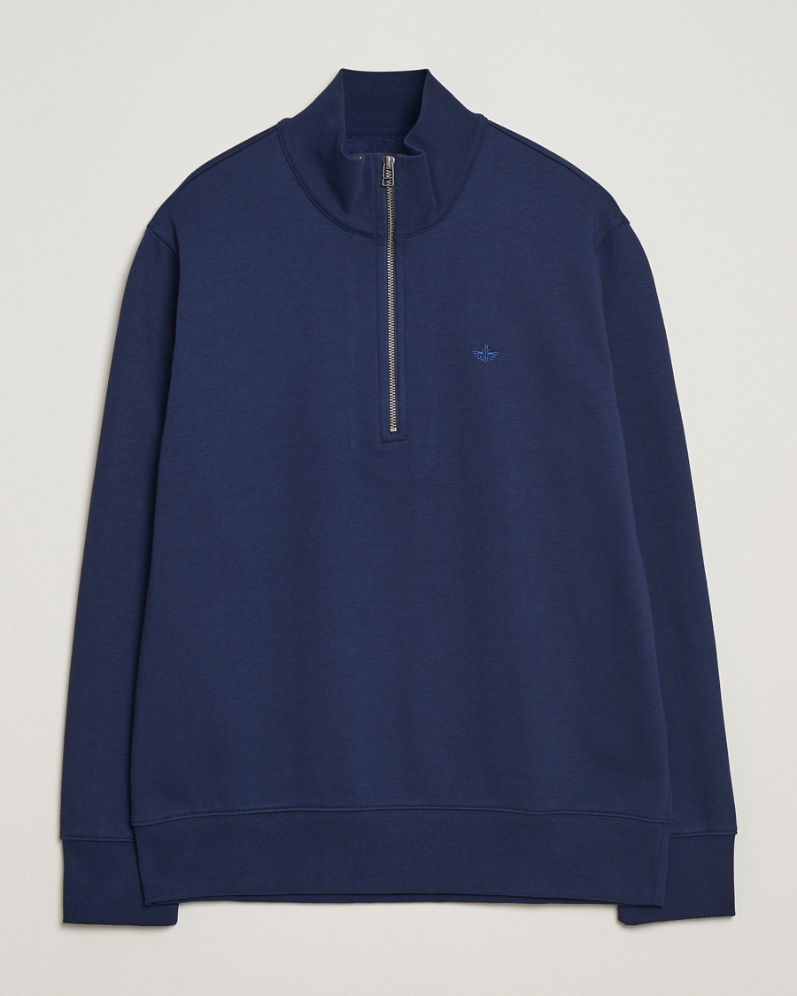 Herren | Pullover | Dockers | Quarter Zip Fleece Navy Blazer