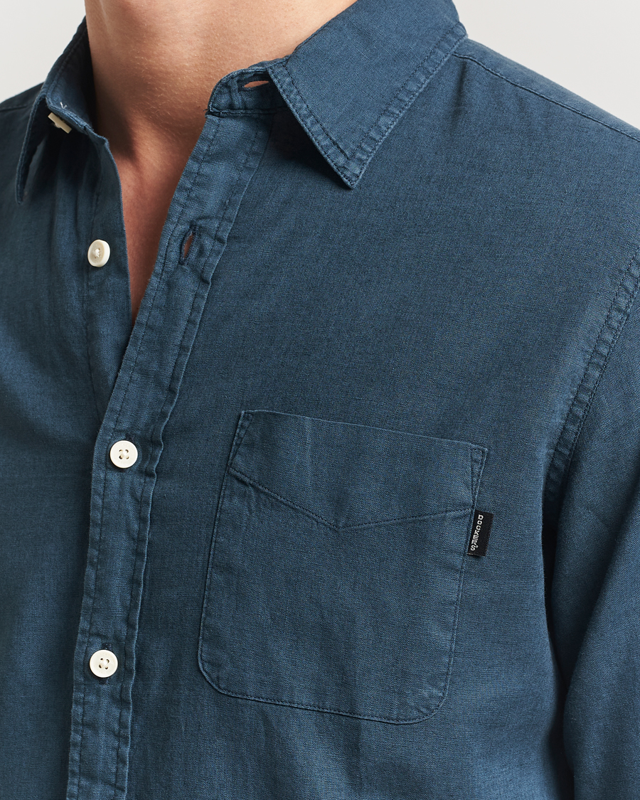 Herren | Hemden | Dockers | Slim Linen/Cotton Shirt Stratified Sea