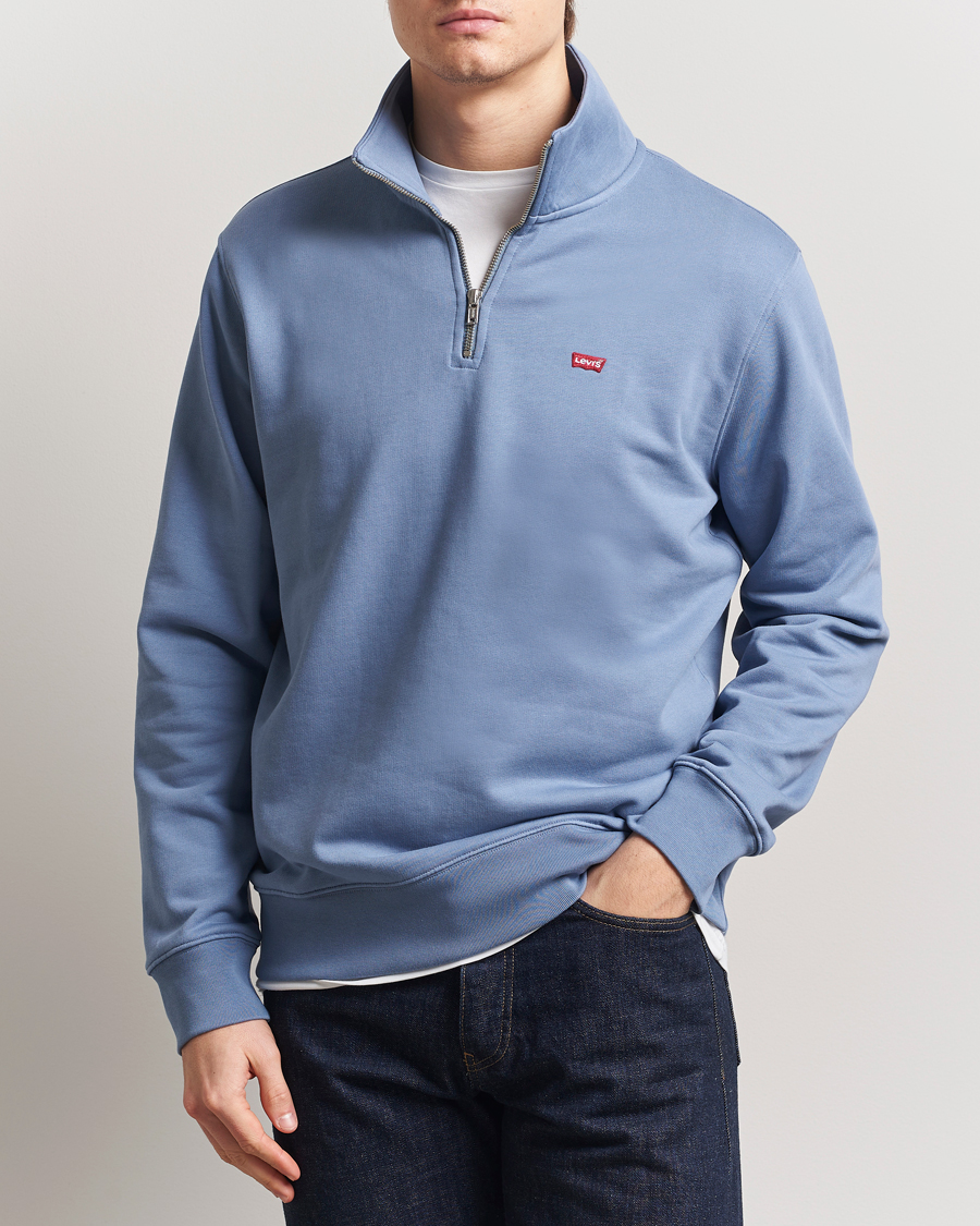 Herren | Pullover | Levi's | Original Half Zip Sweater Vintage Indigo