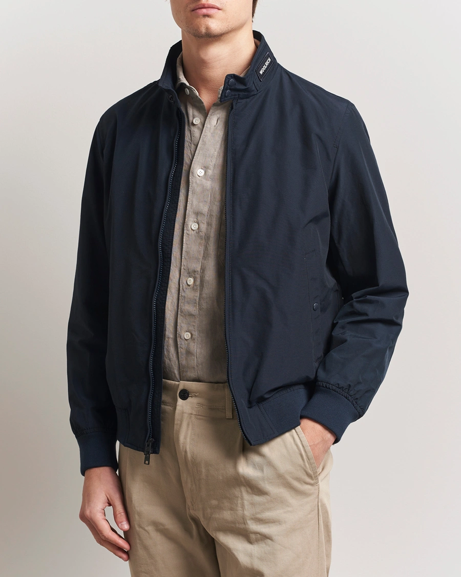 Herren | Jacken | Woolrich | Cruiser Bomber Jacket Melton Blue