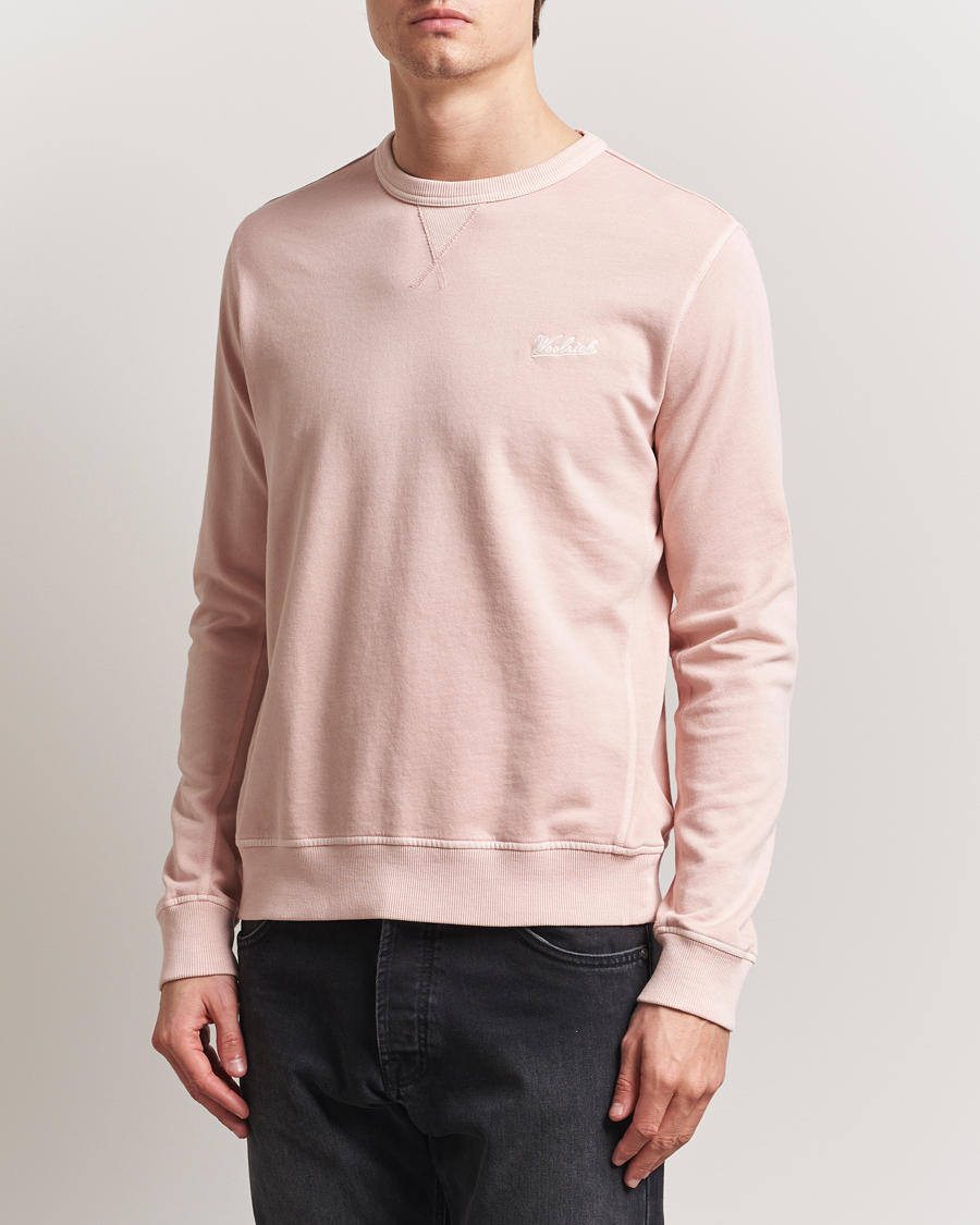 Herren | Pullover | Woolrich | Garment Dyed Crewneck Rose Smoke