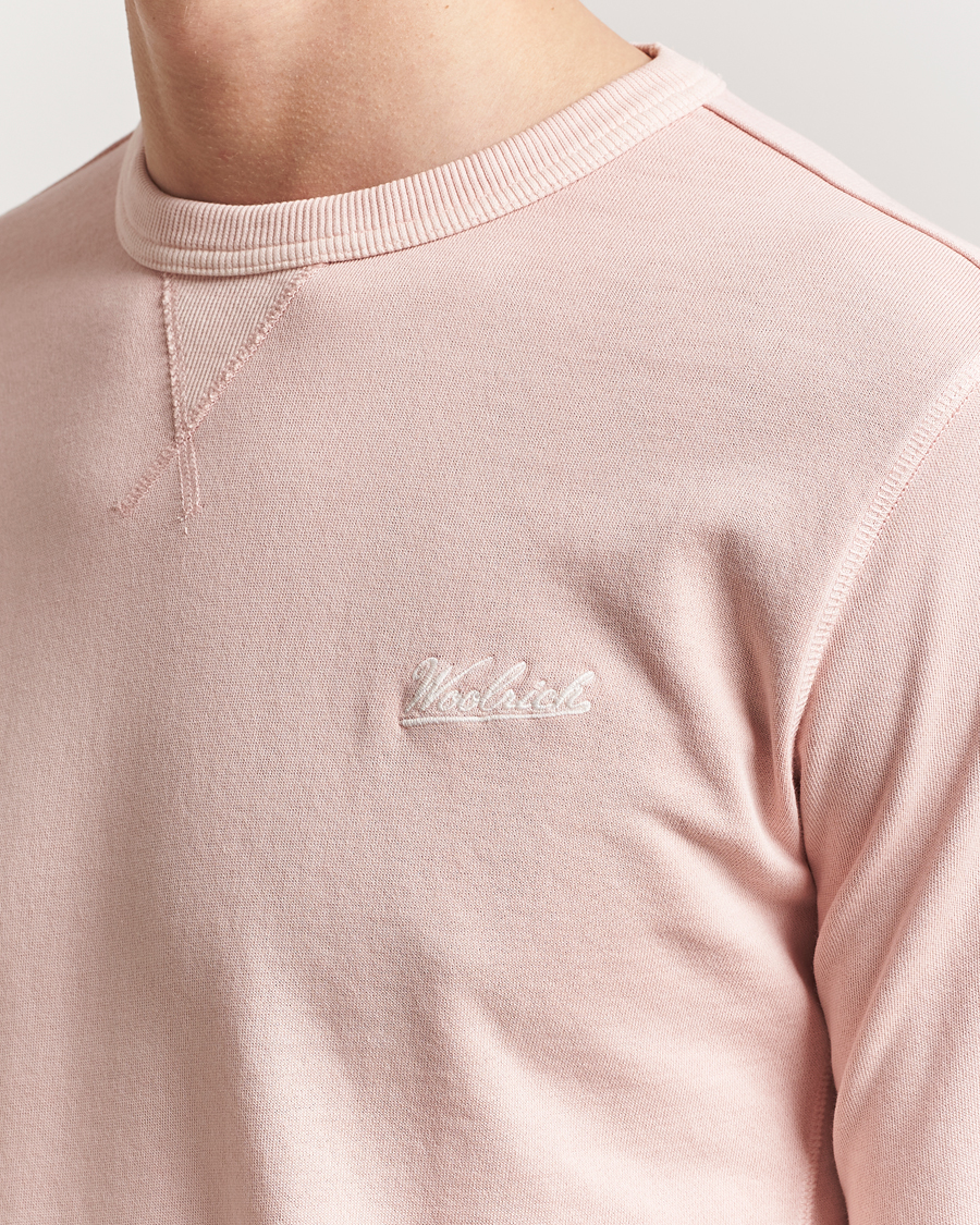 Herren | Pullover | Woolrich | Garment Dyed Crewneck Rose Smoke