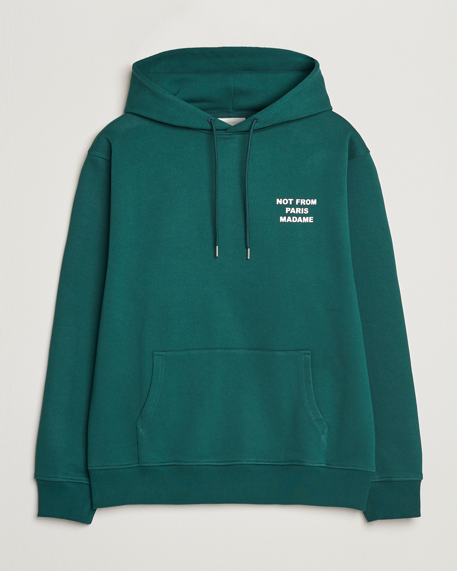 Herren | Pullover | Drôle de Monsieur | Slogan Hoodie Dark Green