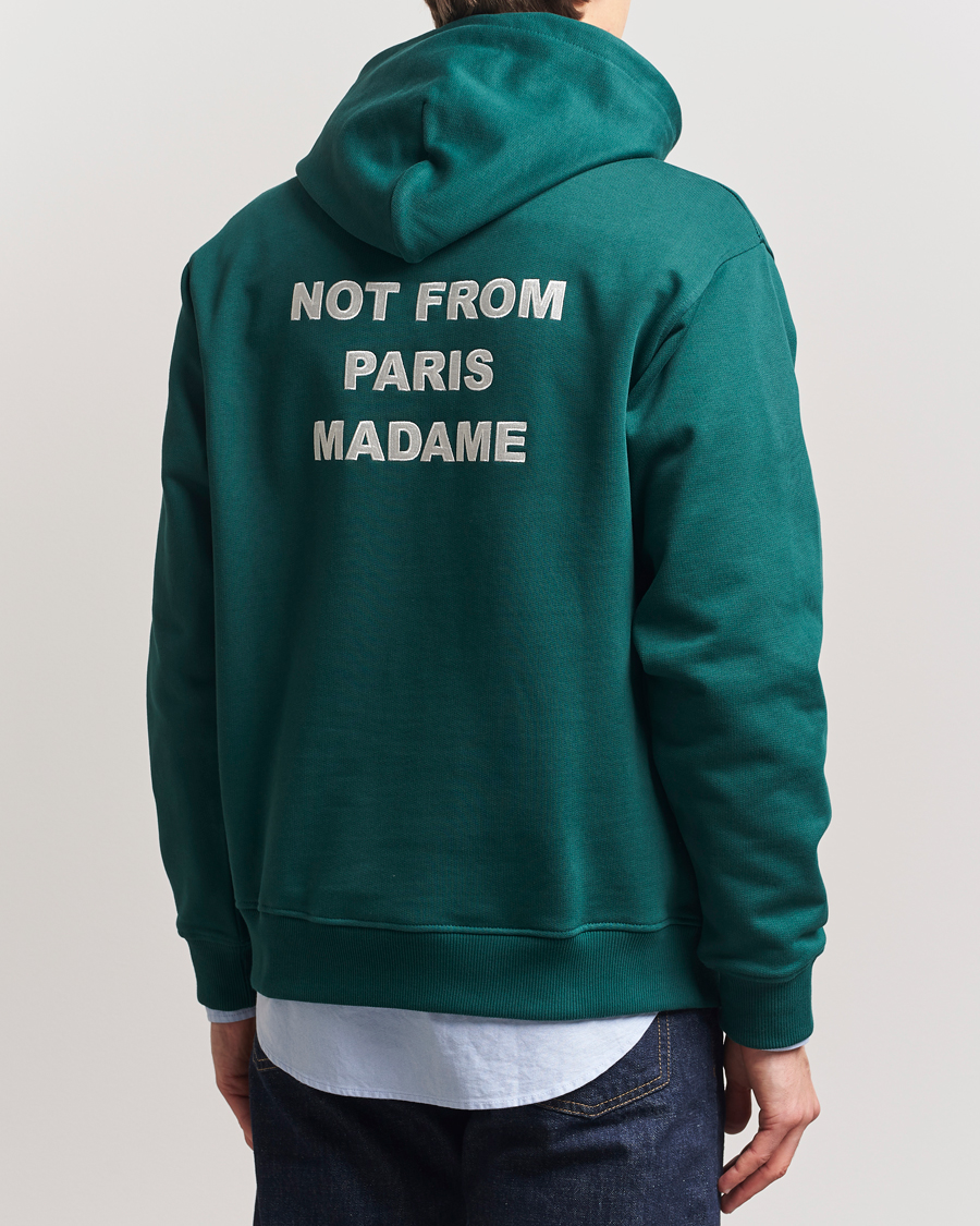 Herren | Pullover | Drôle de Monsieur | Slogan Hoodie Dark Green