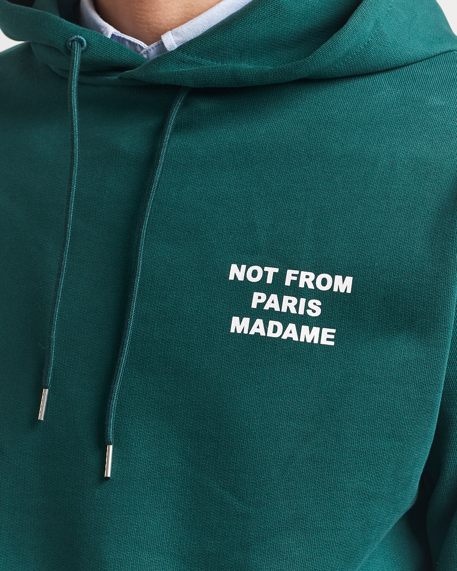 Herren | Pullover | Drôle de Monsieur | Slogan Hoodie Dark Green
