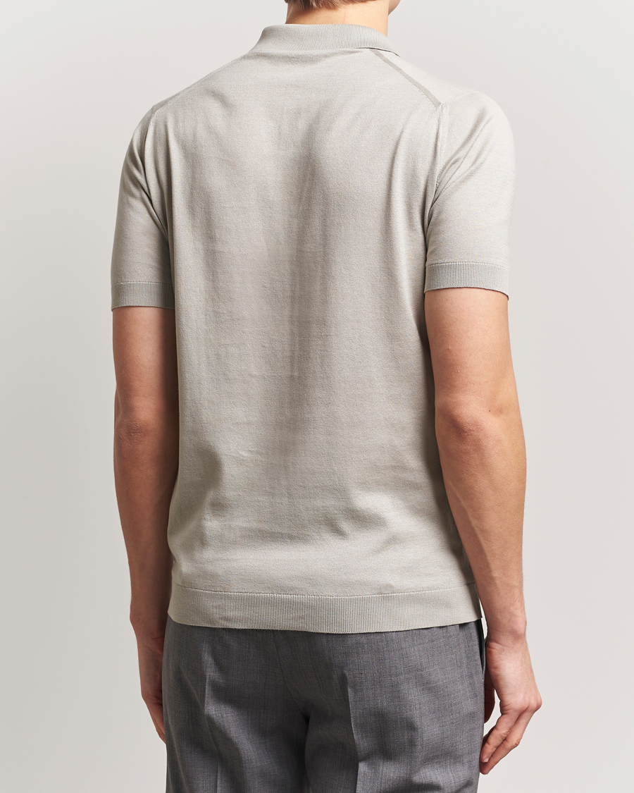Herren | Poloshirts | John Smedley | Adrian Slim Fit Sea Island Polo Parchment
