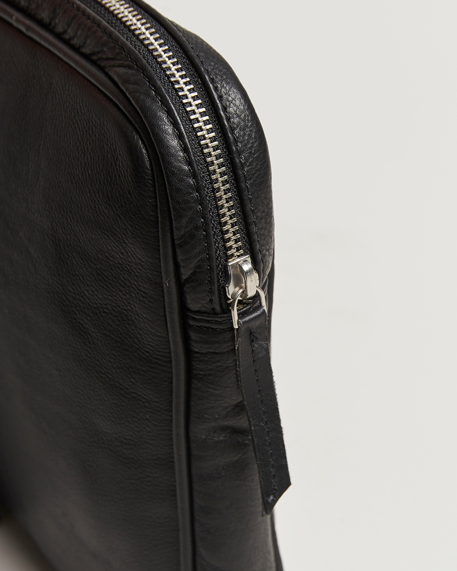 Herren | Taschen | LES DEUX | Leather Laptop Sleeve Black