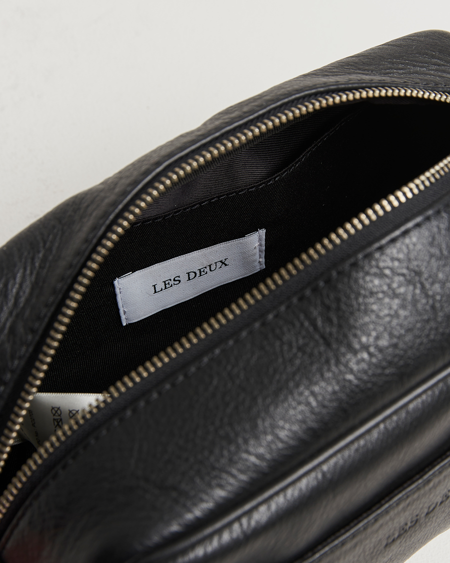 Herren | Taschen | LES DEUX | Leather Washbag Black