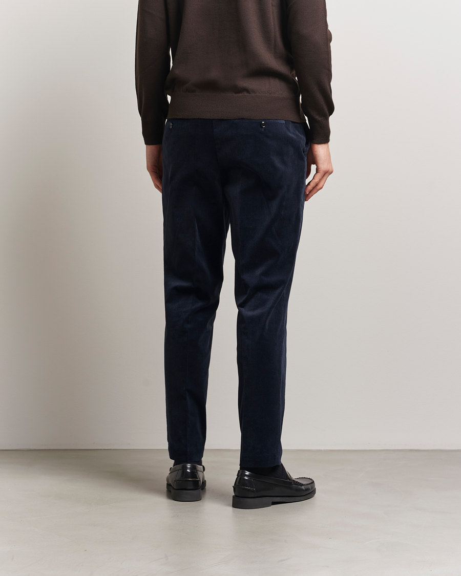 Herren | Hosen | BOSS BLACK | Perin Spring Cord Trousers Dark Blue