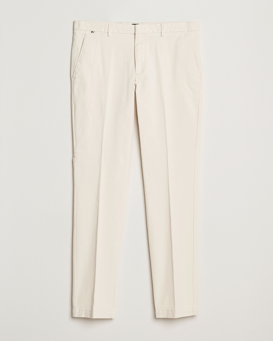 Herren | Hosen | BOSS BLACK | Kaito1 Cotton Chinos Open White