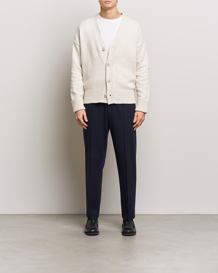 Herren | Pullover | BOSS BLACK | Bellaco Knitted Cardigan Open White