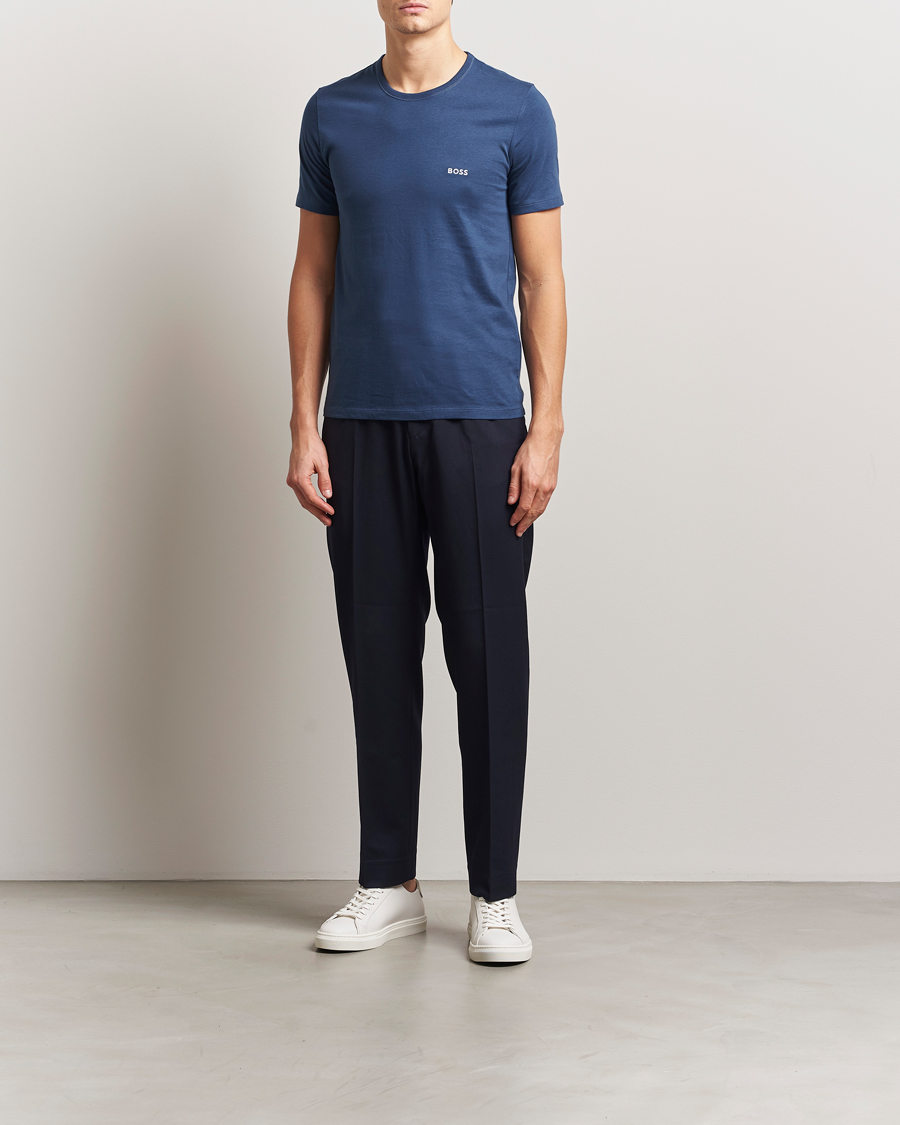 Herren | T-Shirts | BOSS BLACK | 3-Pack Crew Neck T-Shirt Blue/Black/Navy