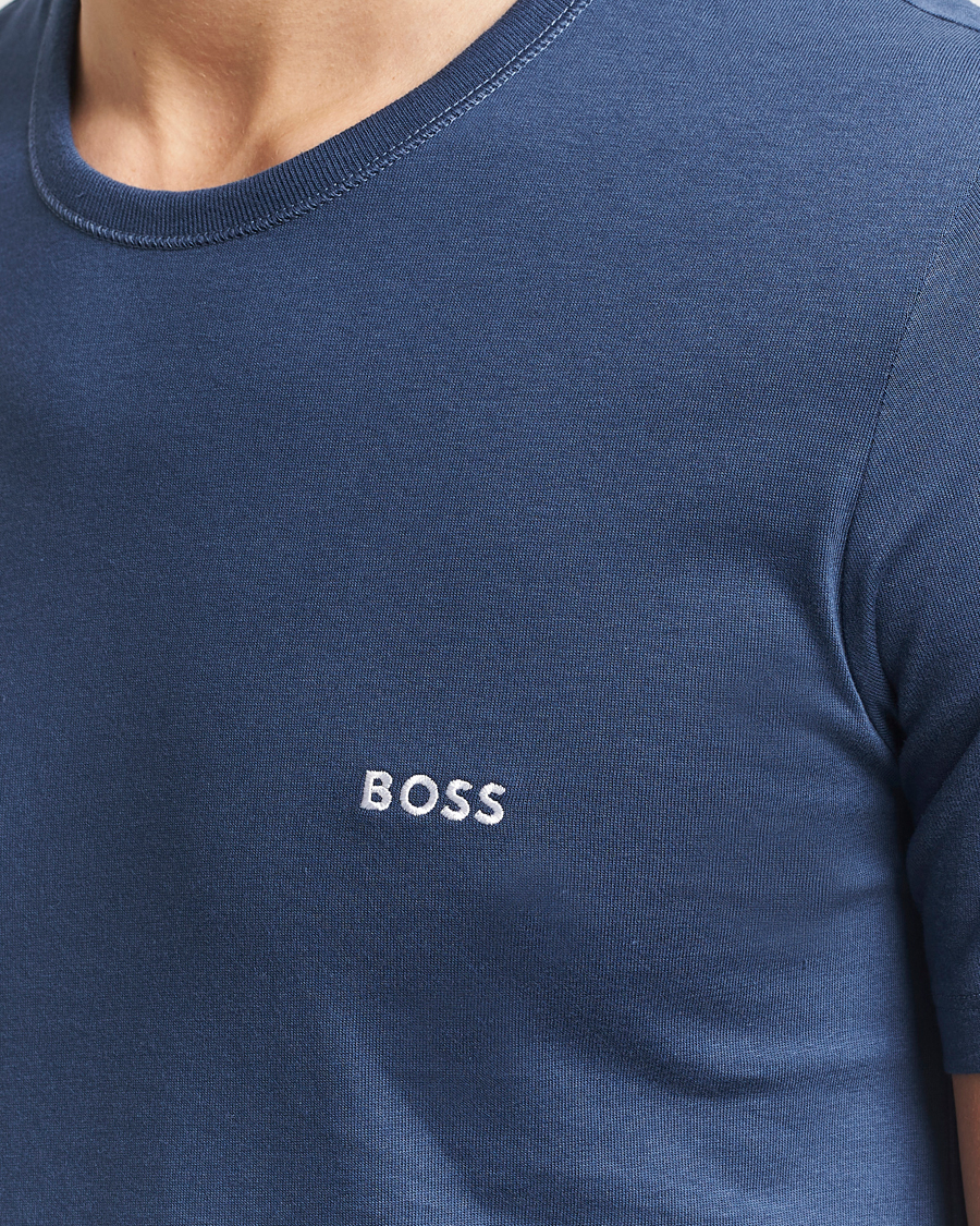 Herren | T-Shirts | BOSS BLACK | 3-Pack Crew Neck T-Shirt Blue/Black/Navy