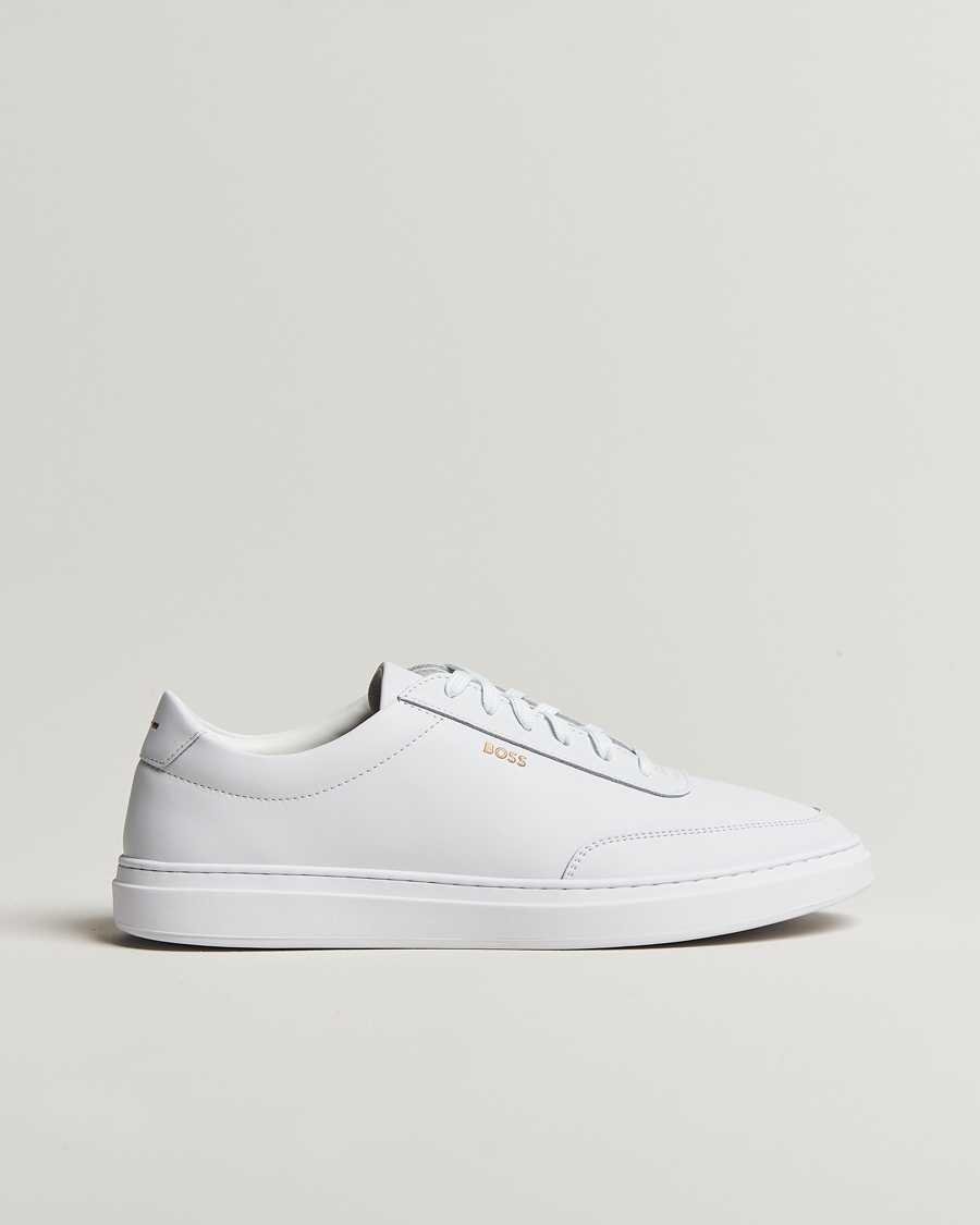 Herren | Sneaker | BOSS BLACK | Kieran Leather Sneaker White