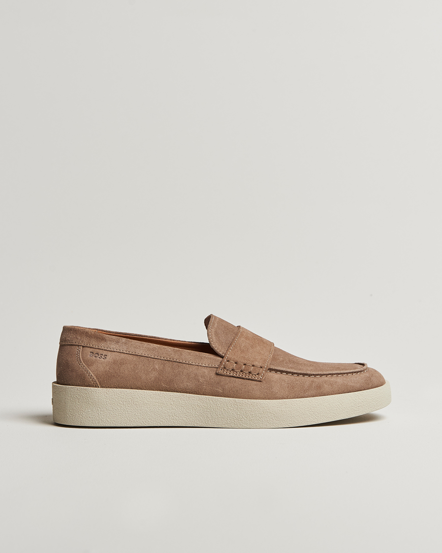Herren | Loafer | BOSS BLACK | Clay Suede Loafer Medium Beige