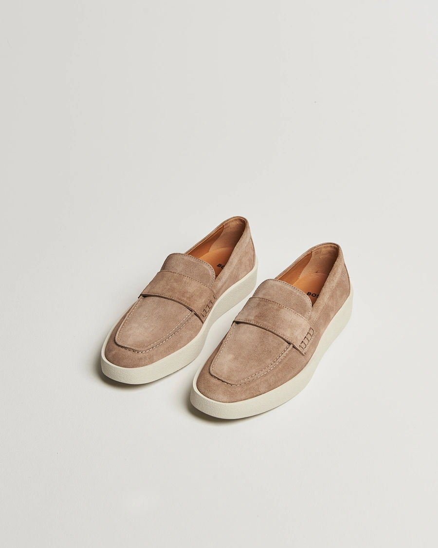 Herren | Loafer | BOSS BLACK | Clay Suede Loafer Medium Beige