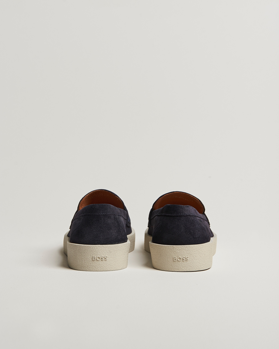 Herren | Loafer | BOSS BLACK | Clay Suede Loafer Dark Blue