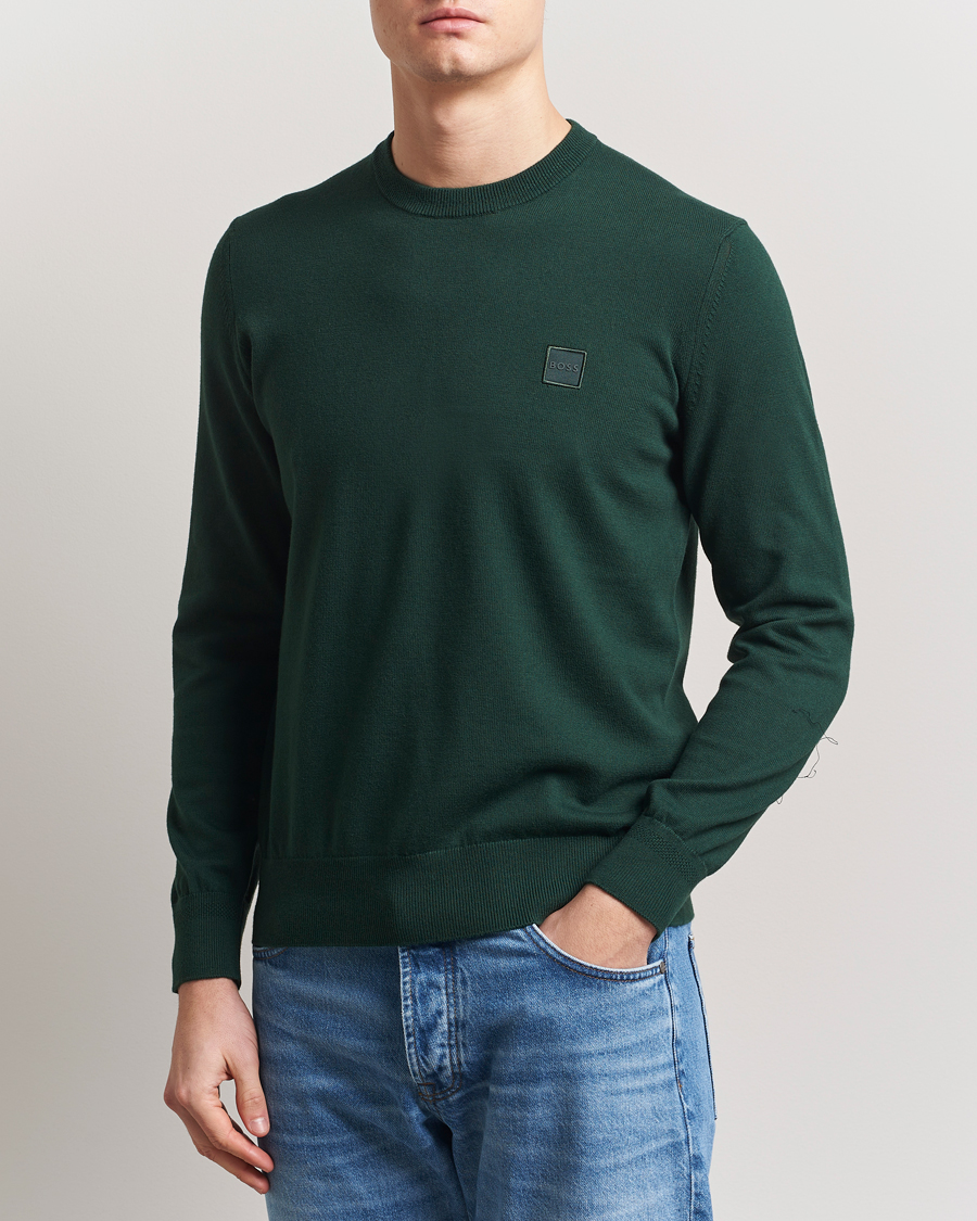 Herren | Pullover | BOSS ORANGE | Kanovano Knitted Sweater Open Green