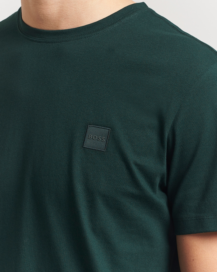 Herren | T-Shirts | BOSS ORANGE | Tales Logo Crew Neck T-Shirt Open Green
