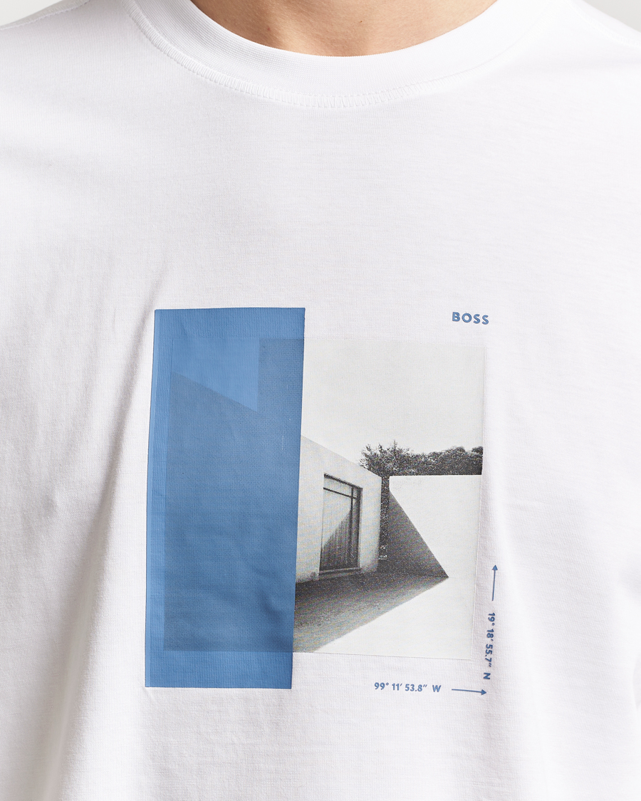 Herren | T-Shirts | BOSS ORANGE | Barragan Printed T-Shirt White