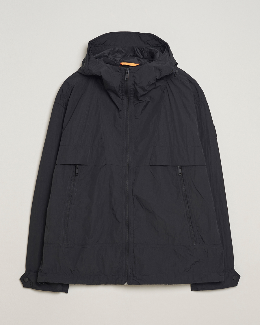 Herren | Jacken | BOSS ORANGE | Obosco Nylon Hooded Jacket Black
