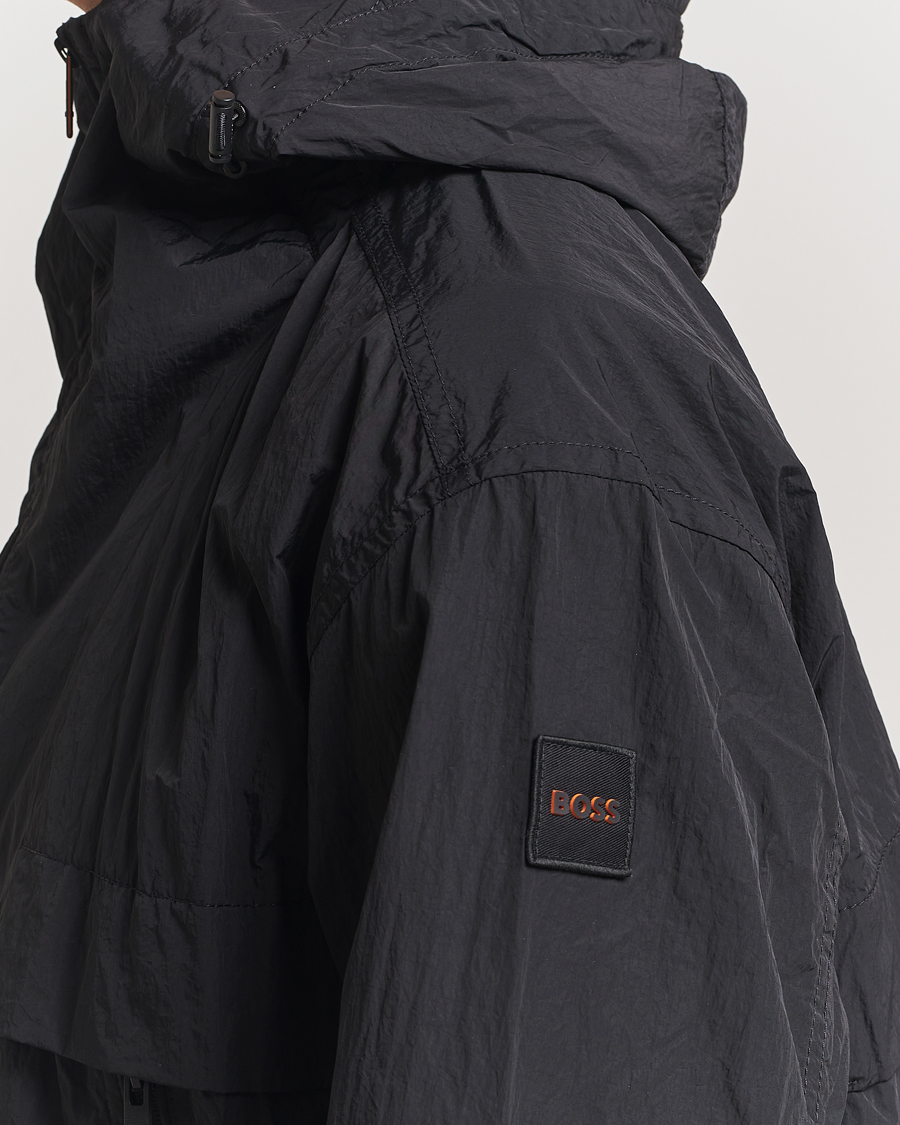Herren | Jacken | BOSS ORANGE | Obosco Nylon Hooded Jacket Black