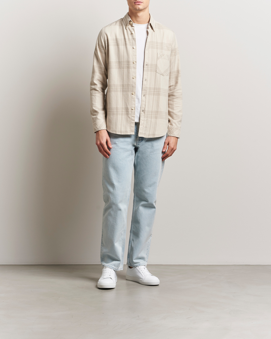 Herren | Hemden | BOSS ORANGE | Rickert Checked Shirt Light Beige