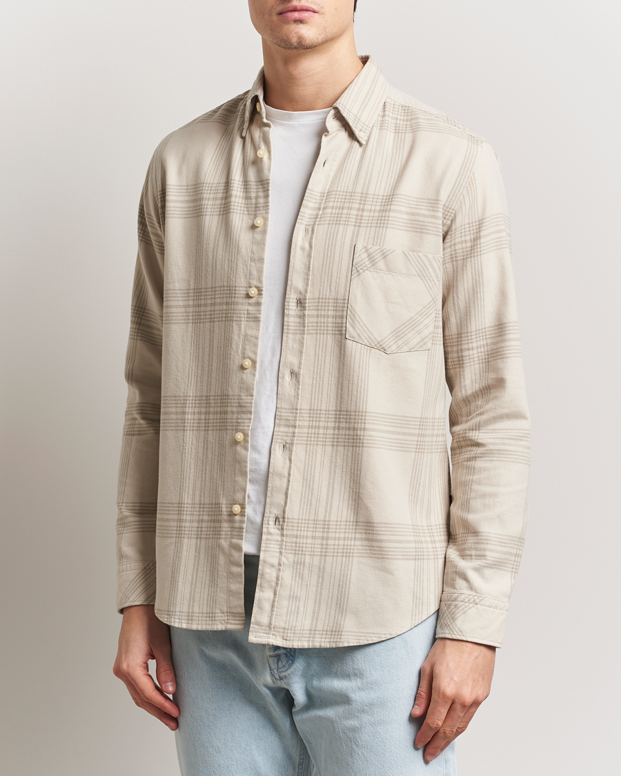 Herren | Hemden | BOSS ORANGE | Rickert Checked Shirt Light Beige