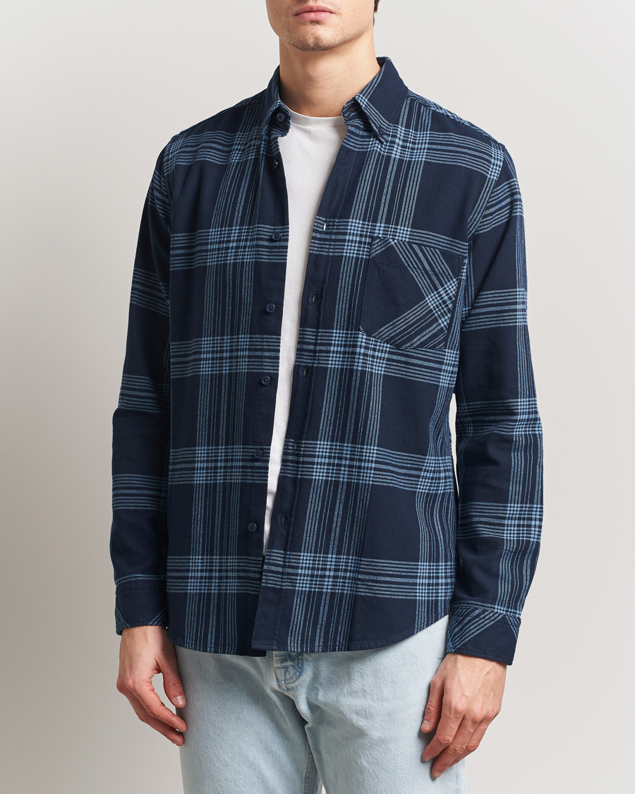 Herren | Hemden | BOSS ORANGE | Rickert Checked Shirt Dark Blue