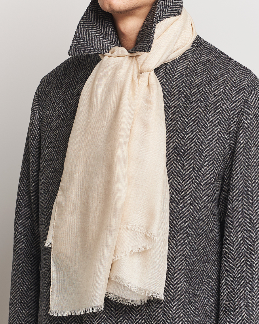Herren | Schals | Piacenza Cashmere | Chic Cashmere Scarf Cream