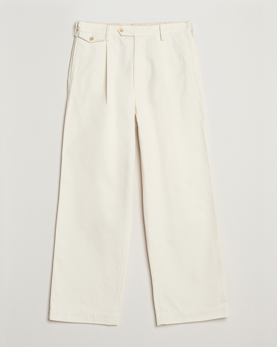 Herren | Hosen | Auralee | Washed Finx Chinos Ivory
