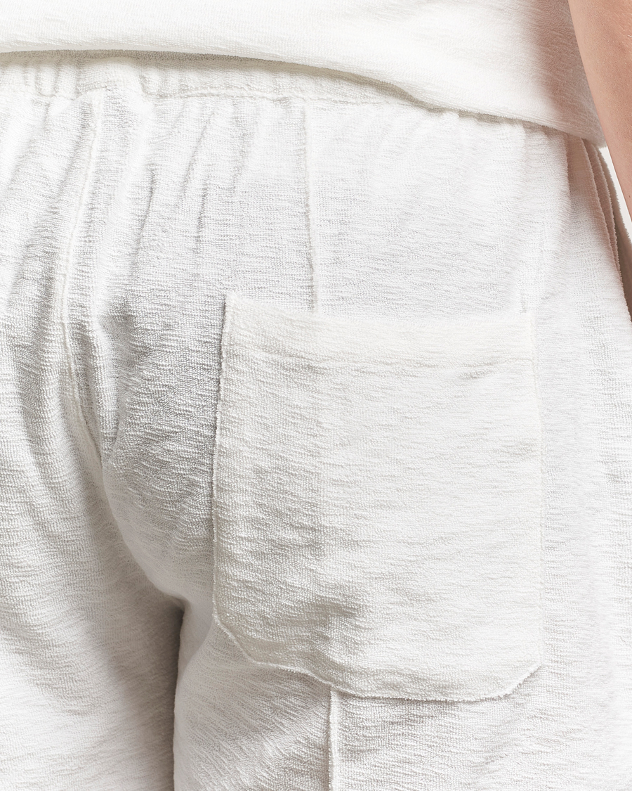 Herren | Shorts | Stenströms | Terry Slub Cotton Shorts White