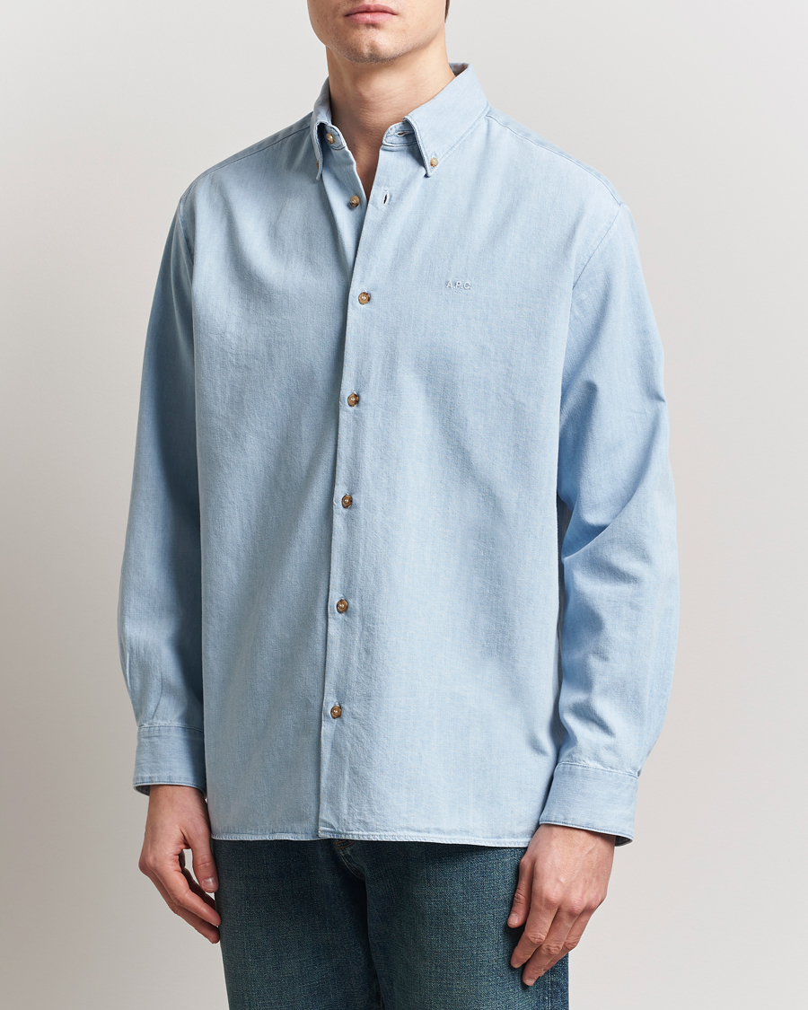 Herren | Hemden | A.P.C. | Mathias Denim Shirt Pale Blue