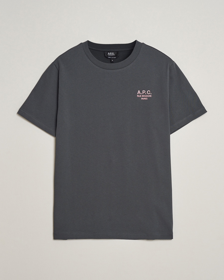 Herren | T-Shirts | A.P.C. | Rue Madame T-Shirt Anthracite