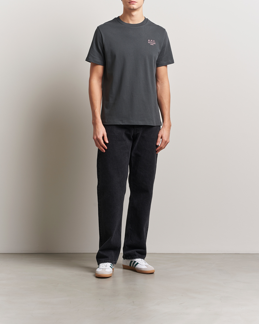 Herren | T-Shirts | A.P.C. | Rue Madame T-Shirt Anthracite