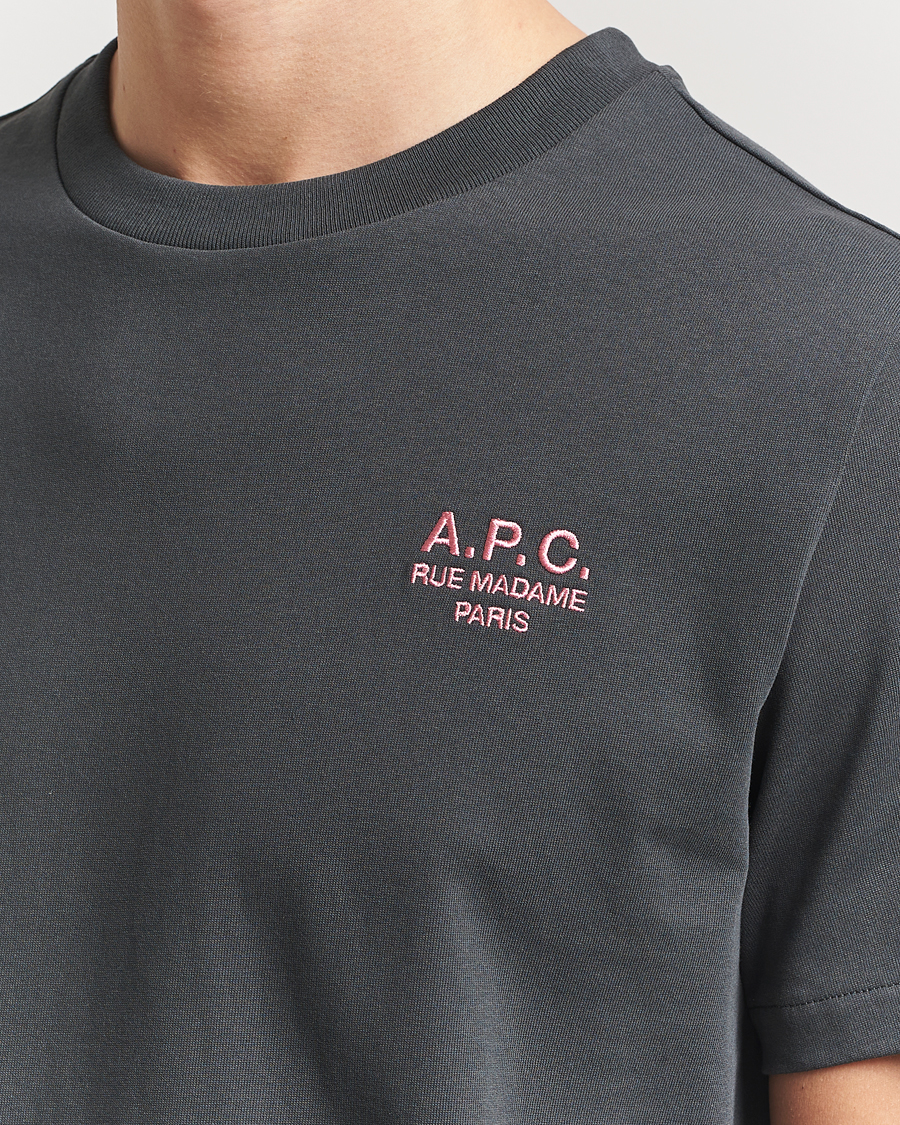 Herren | T-Shirts | A.P.C. | Rue Madame T-Shirt Anthracite