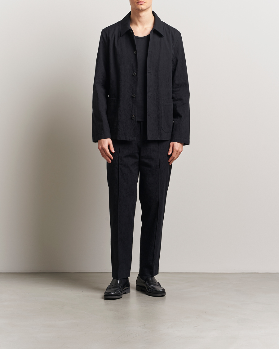 Herren | Hemden | A.P.C. | Brest Seersucker Overshirt Black