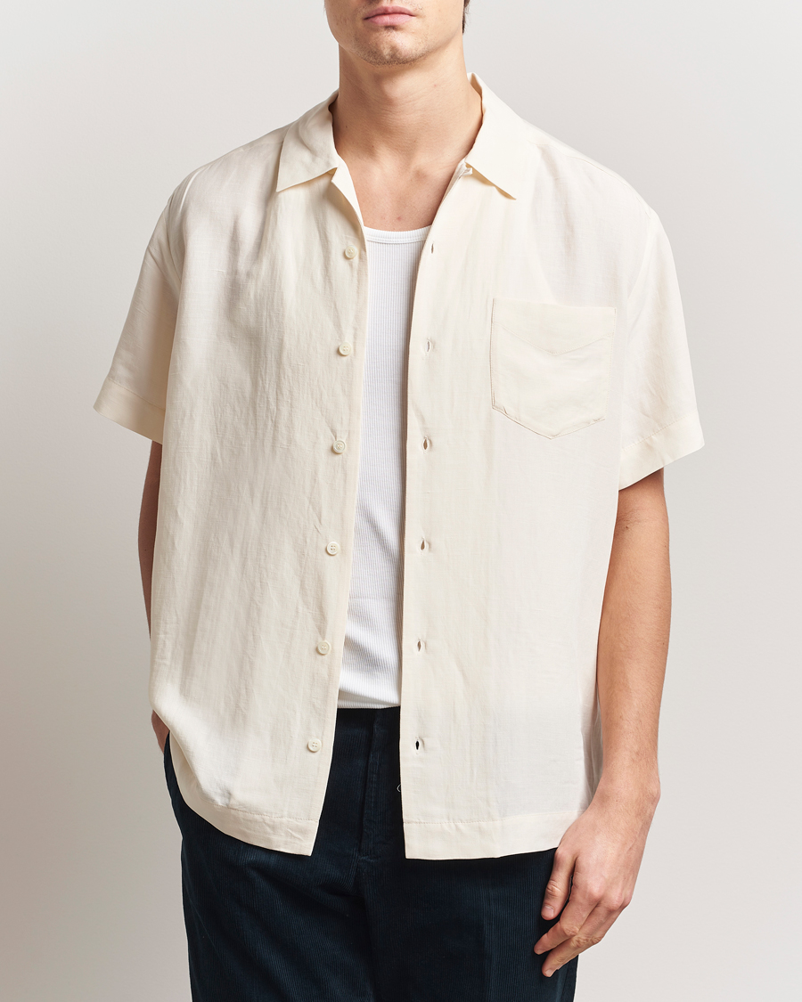 Herren | Hemden | A.P.C. | Roy Woven Short Sleeve Shirt Ecru
